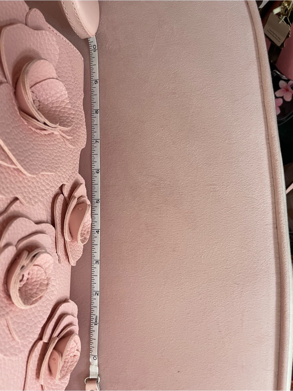 Nanette Lepore Pink Floral Appliqué Shoulder Bag - Picture 6 of 6